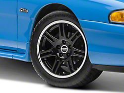 10th Anniversary Cobra Style Black Wheel; 17x9 (94-98 Mustang)