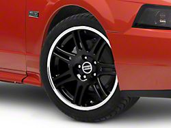 10th Anniversary Cobra Style Black Wheel; 17x9 (99-04 Mustang)