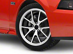 FR500 Style Gloss Black Machined Wheel; 18x9 (99-04 Mustang)