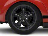 Deep Dish Bullitt Solid Gloss Black Wheel; Rear Only; 18x10; 45mm Offset (05-09 Mustang GT, V6)