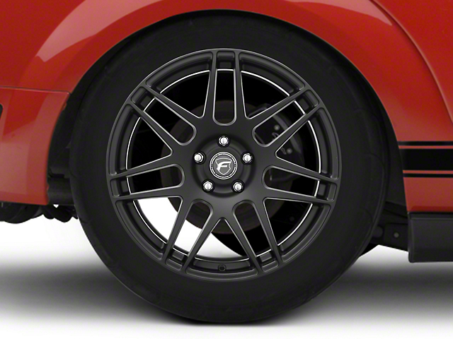 Forgestar F14 Monoblock Matte Black Wheel; Rear Only; 19x10 (05-09 Mustang)