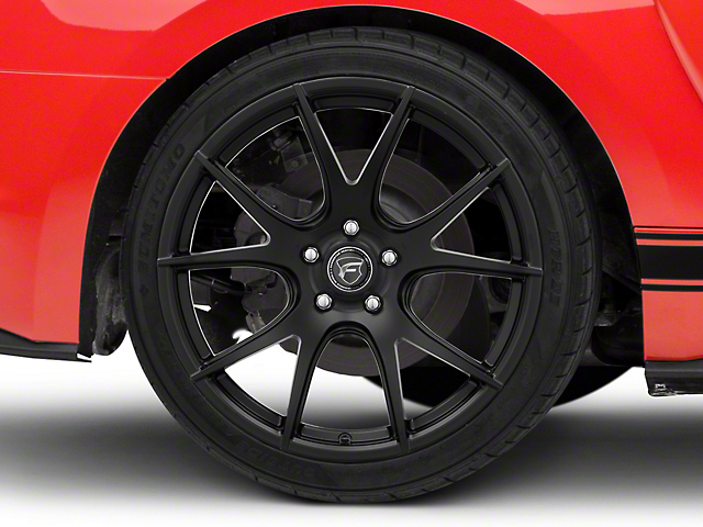 Forgestar CF5V Monoblock Matte Black Wheel; Rear Only; 19x10 (15-21 GT, EcoBoost, V6)