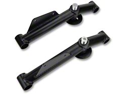 J&M Street/Race Weight Jack Rear Lower Control Arms; Black (79-98 Mustang)