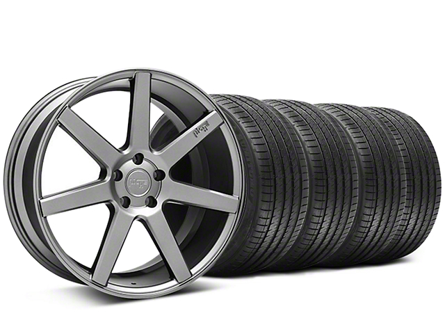 Staggered Niche Verona Anthracite Wheel and Sumitomo Maximum Performance HTR Z5 Tire Kit; 20x9/10 (05-14 All)