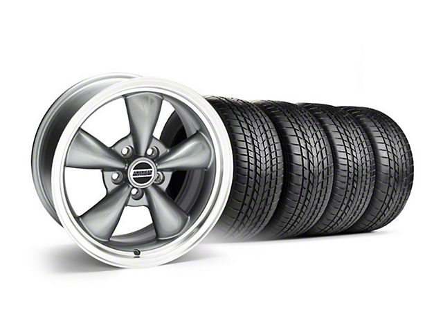 Staggered Bullitt Anthracite Wheel and Sumitomo Tire Kit; 17x9/10.5 (99-04 All)