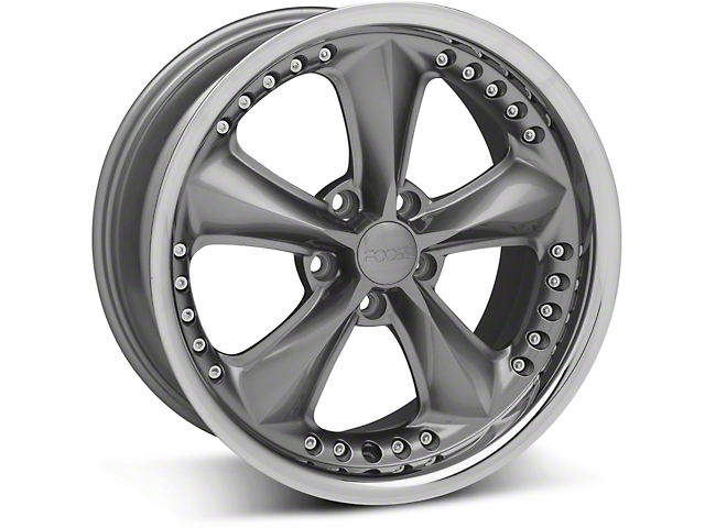 Foose Nitrous Gray Wheel; 18x9 (05-14 GT, V6)