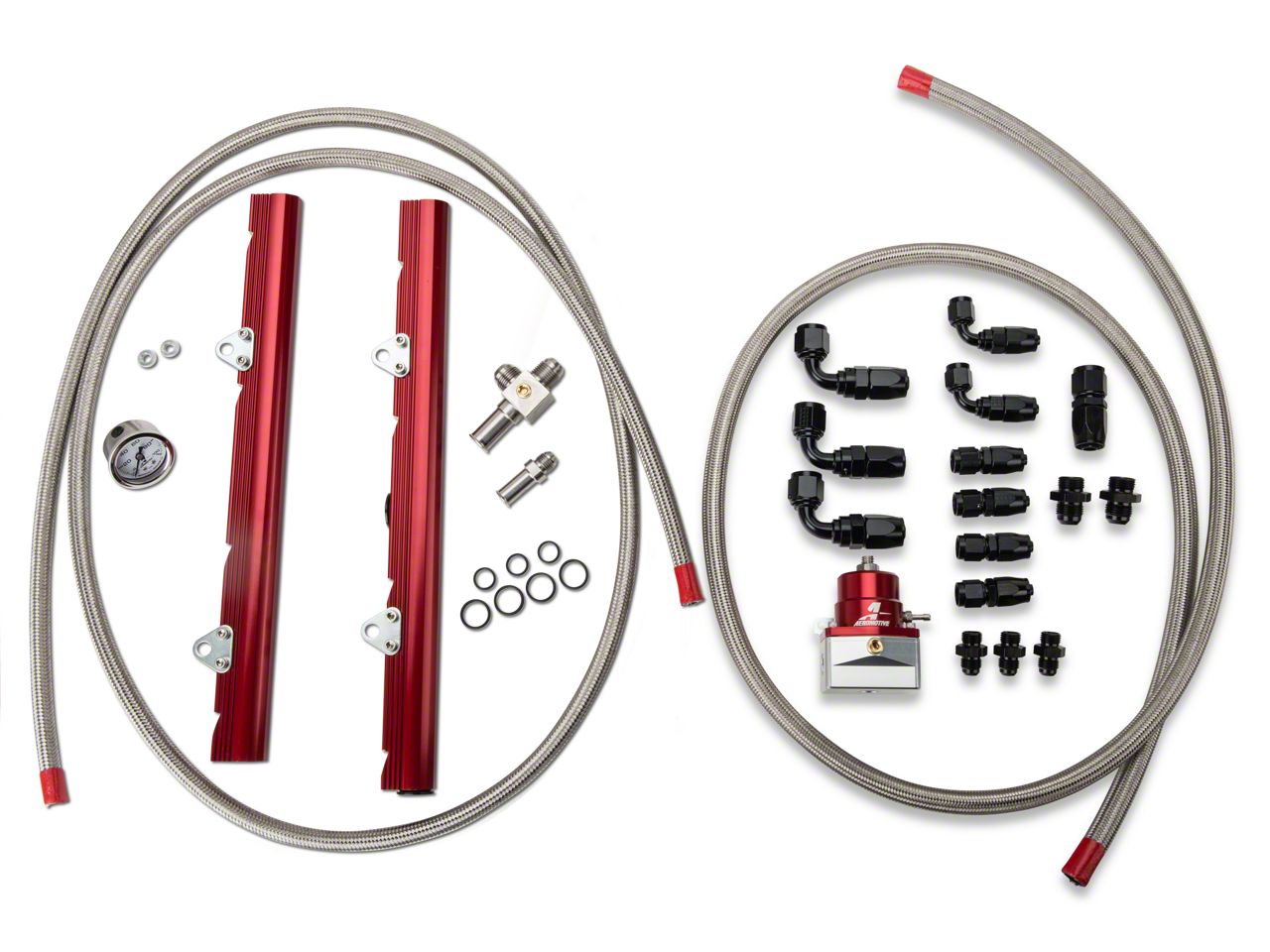 Aeromotive Mustang High Flow Fuel Rail Kit 14102 (8695 GT, Cobra