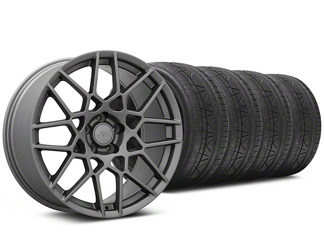 2013 GT500 Style Charcoal Wheel and NITTO INVO Tire Kit; 20x8.5 (05-14 Mustang)
