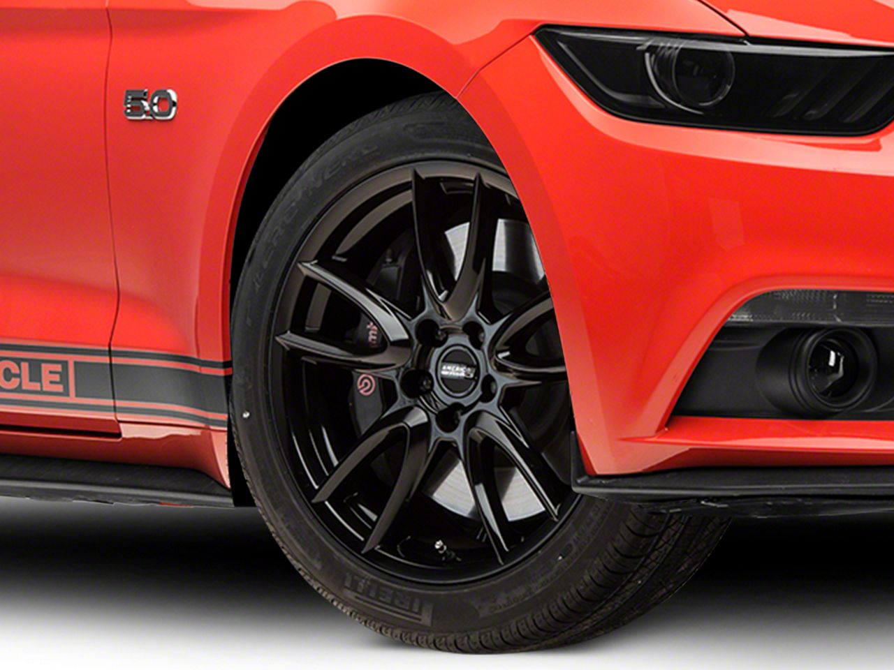 Mustang Track Pack Style Gloss Black Wheel; 19x8.5 (15-22 Mustang GT ...