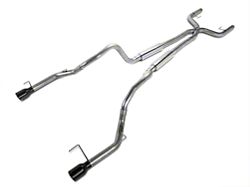 Pypes True Dual Mid-Muffler Cat-Back Exhaust with Black Tips (05-10 V6)