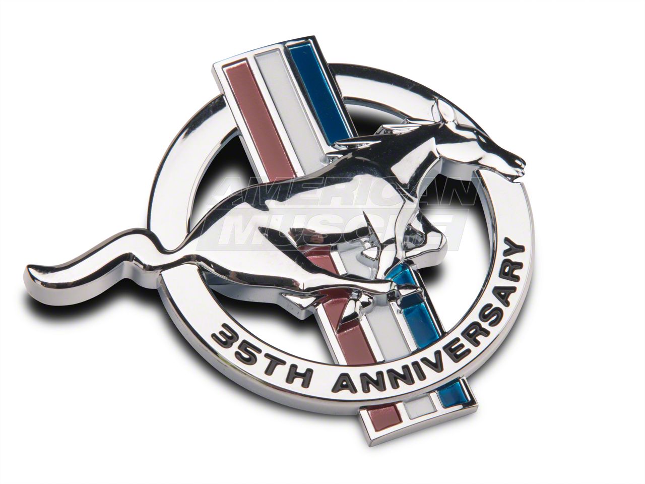 NOS Genuine Ford 35th Anniversary LH Fender Emblem For 1999 Mustang – OEM Original 2 thumbnail image