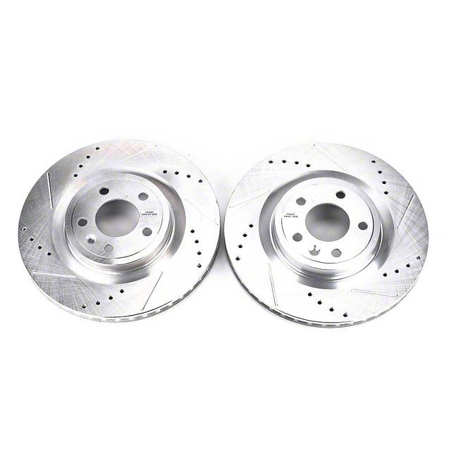 Power Stop EBR1409XPR Drilled and Slotted Front Brake Rotor Pair 