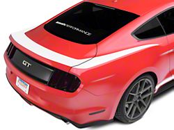 SEC10 Upper Rear Surround Decal; White (15-23 Mustang)