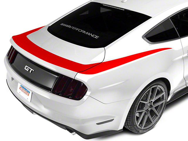 SEC10 Red Upper Rear Surround Decal (15-21 Mustang)