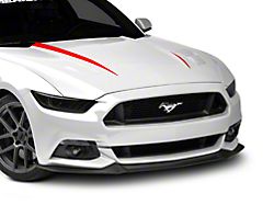 SEC10 Hood Accent Decal; Red (15-17 GT, EcoBoost, V6)