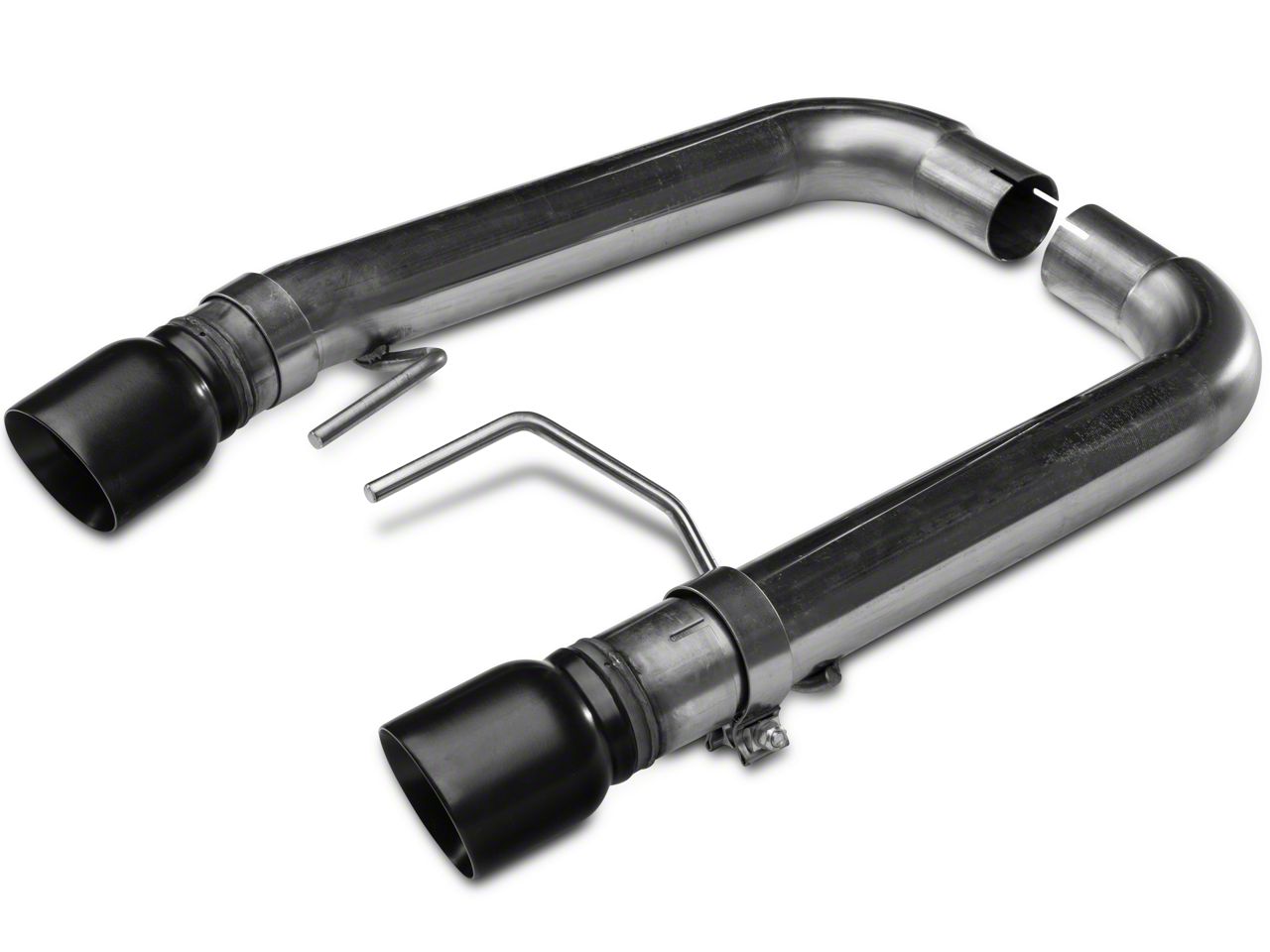 Kooks Mustang Muffler Delete AxleBack Exhaust Black Tips 11516410 (1517 GT Fastback) Free