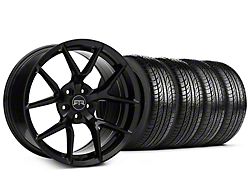 Staggered RTR Tech 5 Gloss Black Wheel and Pirelli Tire Kit; 19x9.5/10.5 (05-14 Mustang)