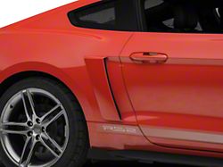 Roush Quarter Panel Side Scoops; Unpainted (15-21 Mustang)