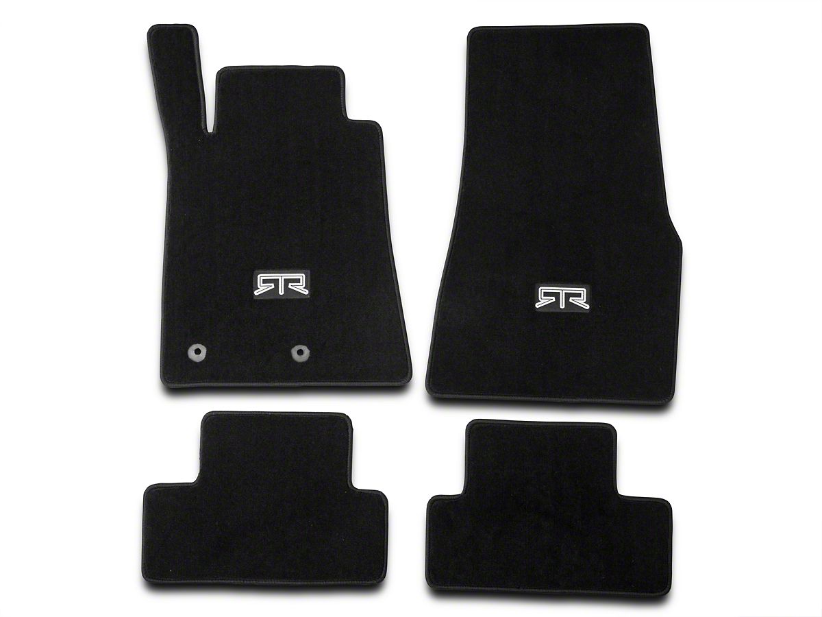 Rtr Mustang Front Rear Floor Mats W Rtr Logo Black Ff119201