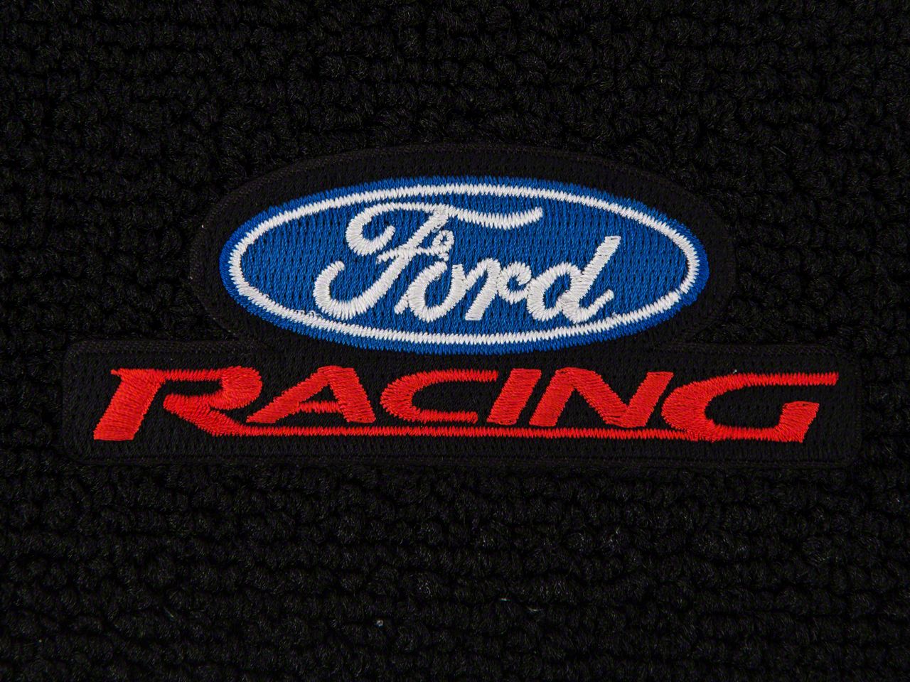 Ford Performance Mustang Black Front Floor Mats Ford Racing Logo