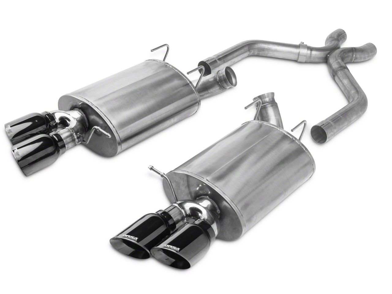 Corsa Mustang Sport AxleBack Exhaust w/ XPipe & Black Quad Tips 14323BLK (1314 GT500)