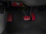 SpeedForm Modern Billet Bullitt Style Pedal Covers; Red (94-04 Mustang w/ Automatic Transmission)