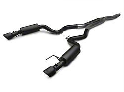 MBRP Black Series Cat-Back Exhaust with Y-Pipe; Street Version (15-22 Mustang EcoBoost Fastback w/o Active Exhaust)