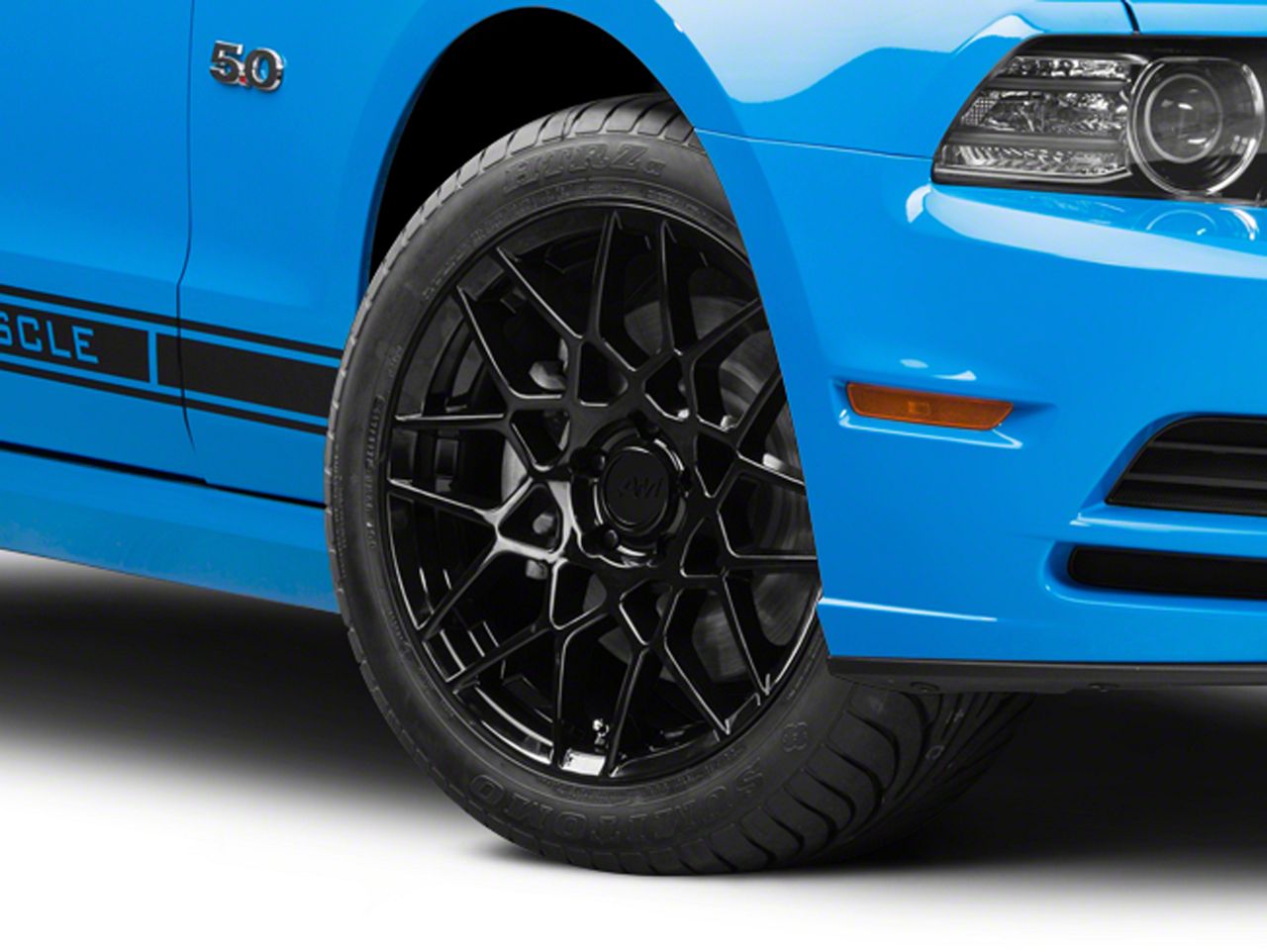 Mustang 2013 GT500 Style Gloss Black Wheel; 18x9 (10-14 Mustang ...