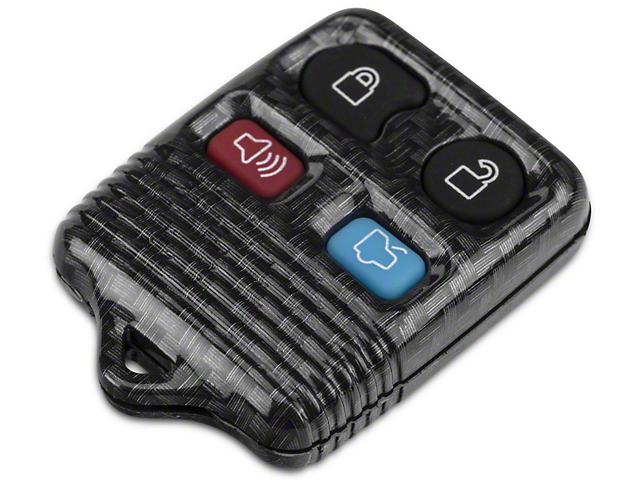 OPR Keyless Entry Remote Case with Key Pad; Carbon Fiber (99-09 Mustang)