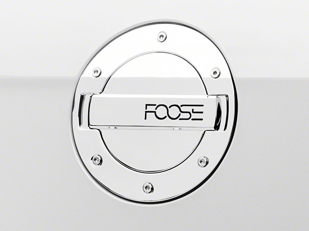 MMD by FOOSE Chrome Billet Aluminum Fuel Door w/ FOOSE Logo (1014