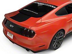 SEC10 Rear Decklid Accent Decal; Gloss Black (15-22 Mustang)