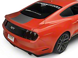 SEC10 Rear Decklid Accent Decal; Silver (15-21 Mustang)