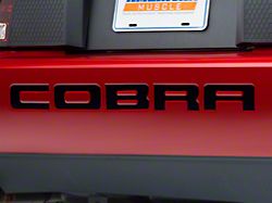 Bumper Insert Letters; Black (96-98 Cobra; 2001 Cobra)