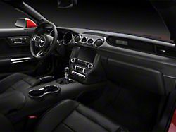 SEC10 Dash Overlay Kit; Carbon Fiber (15-21 Mustang)