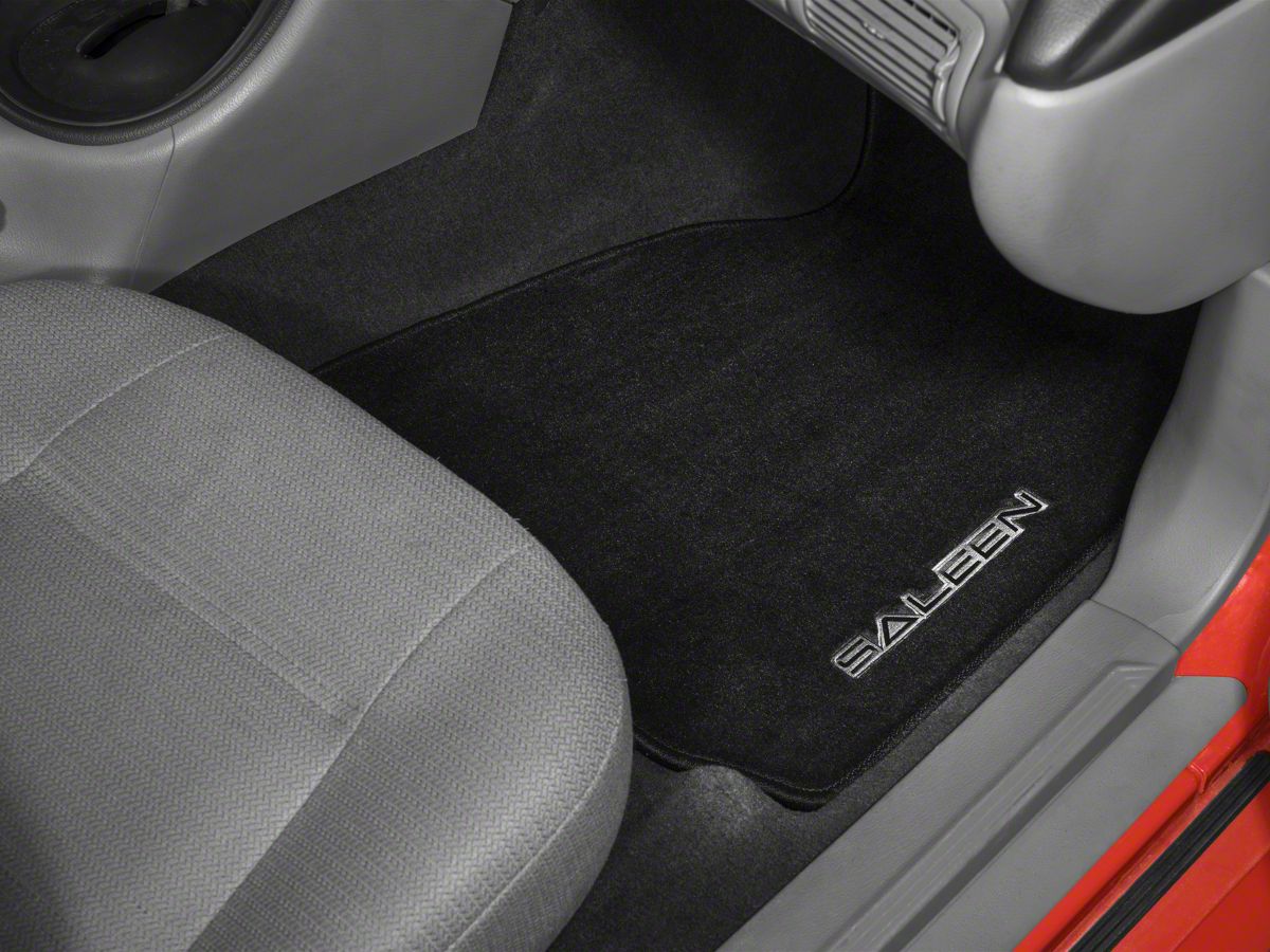 Saleen Mustang Front Rear Floor Mats W Saleen Logo Black 043