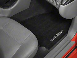 Saleen Front and Rear Floor Mats with Saleen Logo; Black (99-04 Mustang)