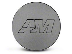 AmericanMuscle Center Cap; Charcoal (Fits AmericanMuscle Branded Wheels Only)