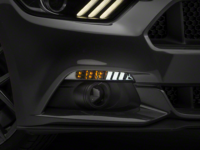 Raxiom Sequential LED Turn Signals; Smoked (15-17 Mustang)