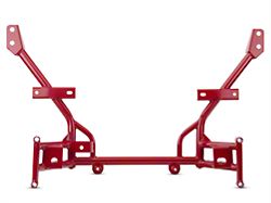 BMR K-Member with 0.50-Inch Lowered Motor Mounts; Standard Rack Mount; Red (05-14 All)