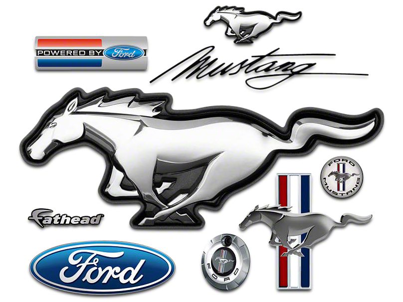Fathead Mustang Ford Mustang Logo Wall Decals 1055 00007