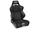 Corbeau LG1 Wide Racing Seats; Black Suede; Pair (Universal; Some Adaptation May Be Required)