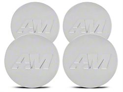 AmericanMuscle Center Cap Kit; Chrome (Fits AmericanMuscle Branded Wheels Only)