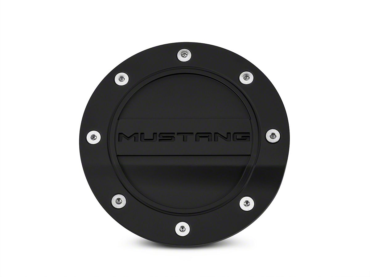 Scott Drake Mustang Competition Series Fuel Door W Mustang Logo