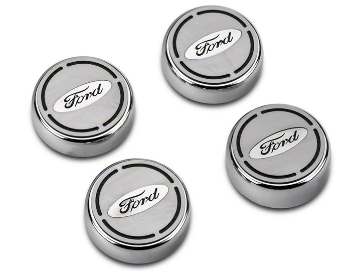 How to Install Engine Fluid Cap Covers Ford Logo Oval 4 piece, Black