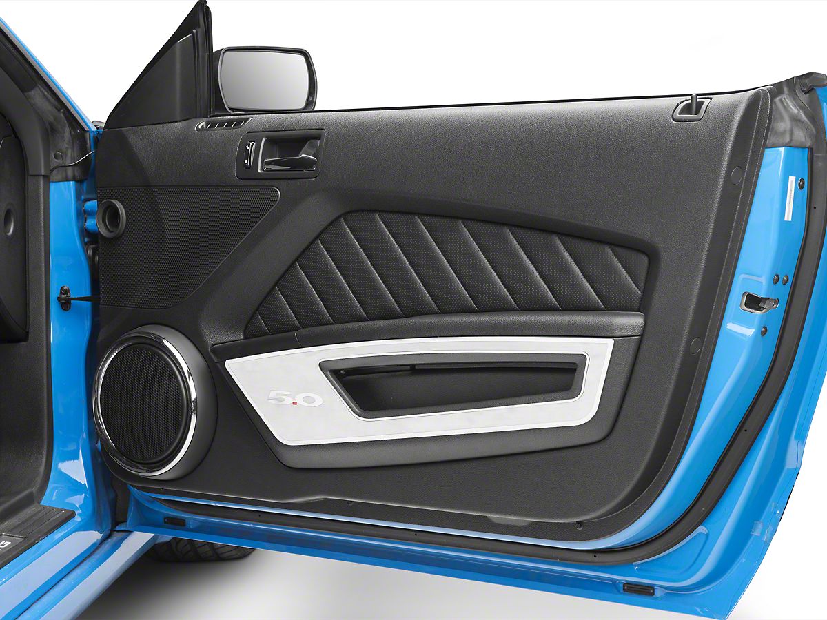 Modern Billet Mustang Brushed Door Guards W Polished 5 0