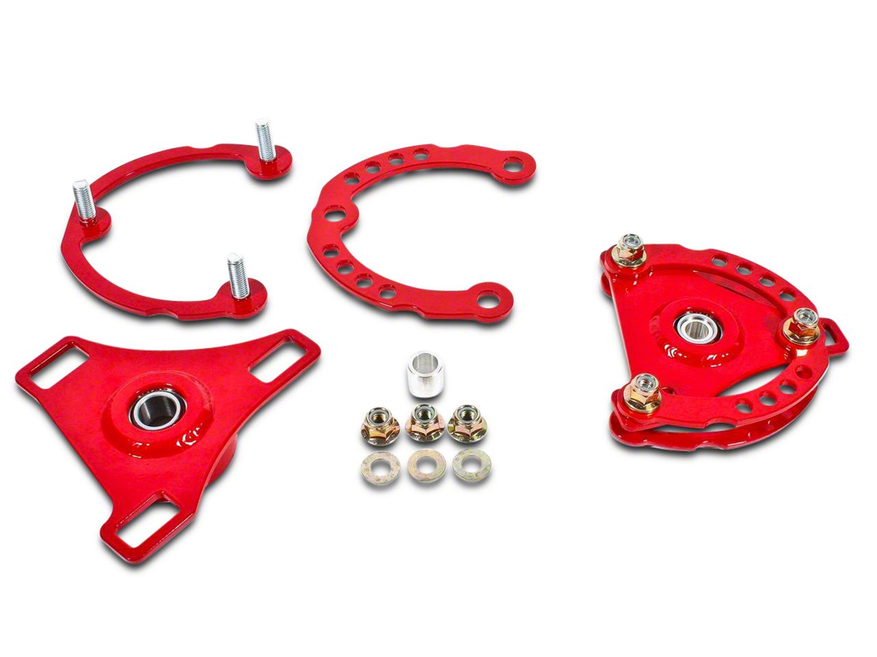 BMR Mustang Caster Camber Plates Red CP001R (1517 All) Free Shipping
