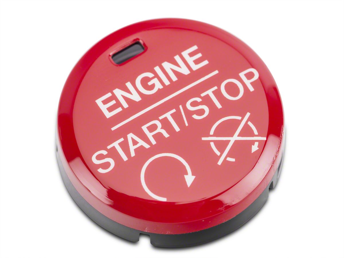 Engine Start Stop Button Cover Red Push Switch Trim For Ford Mustang 2015-2020