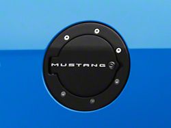 Defenderworx Locking Fuel Door with Mustang Logo; Two Tone (10-14 Mustang)