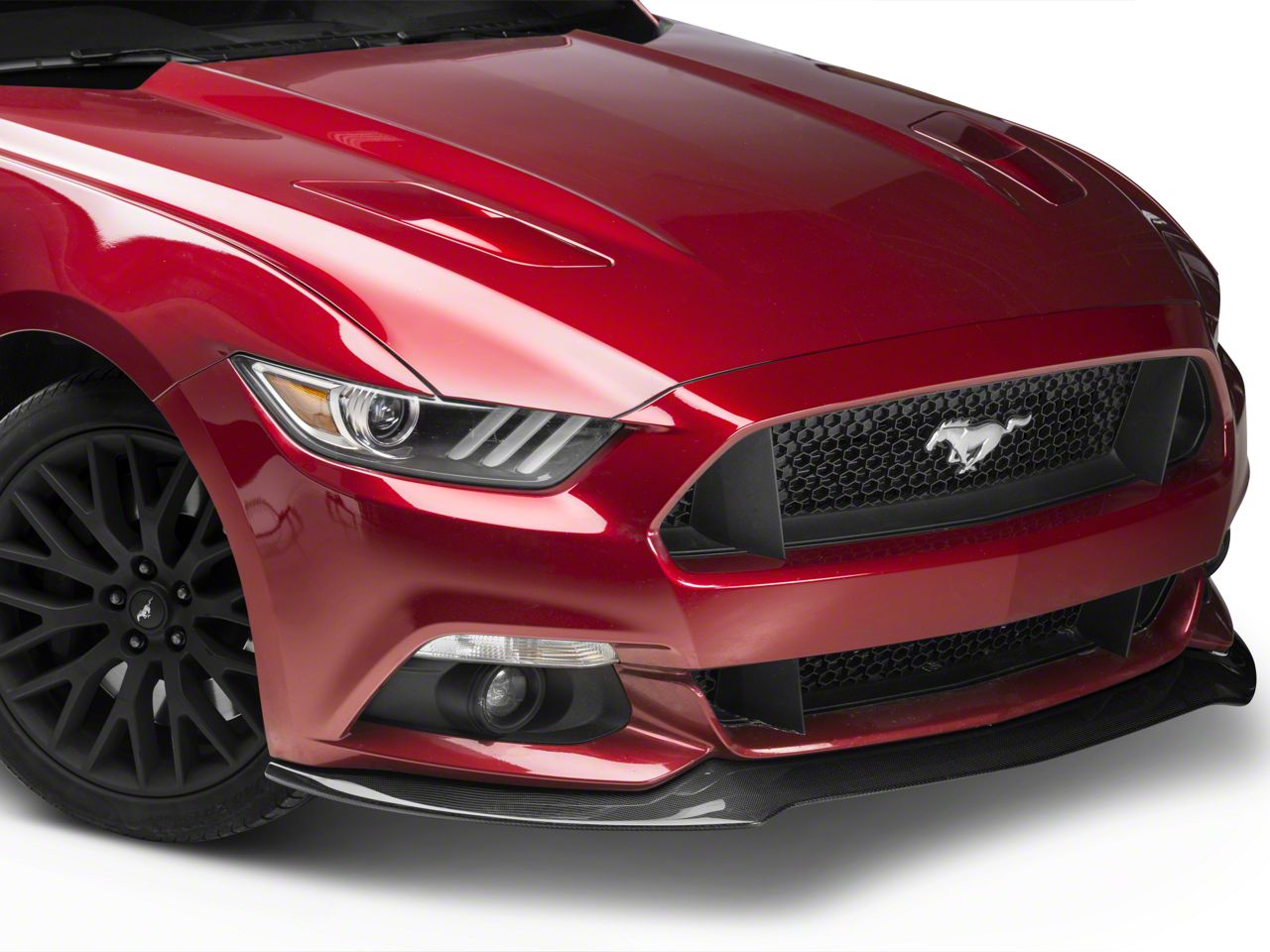 Anderson Composites Mustang Type-AC Front Chin Splitter - Carbon Fiber ...