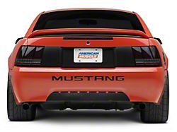 Axial Sequential LED Tail Lights; Black Housing; Red Smoked Lens (99-04 Mustang, Excluding 99-01 Cobra)